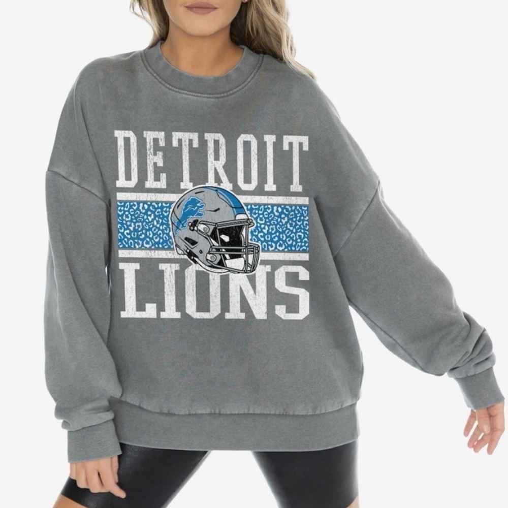 NWT Detroit Lions Gray Sweatshirt - Picture 4 of 6